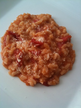 Risotto tomates piment d'Espelette