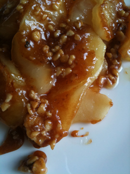 Pommes caramel de noix