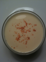 Crème de maïs au piment d'Espelette