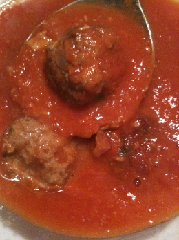 Soupe tomates mini boulettes