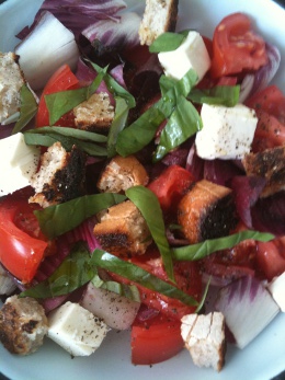 Salade tomate trévise feta