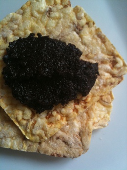 Galette de maïs et tapenade