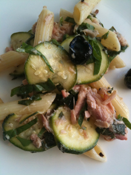 Salade penne courgettes thon2