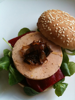 Burger foie gras